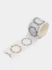 Фиолетовый подарочный канцелярский набор: скотчи клейкие ленты , наклейки , стикеры