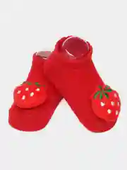 Красный носочки для новорожденных с игрушкой