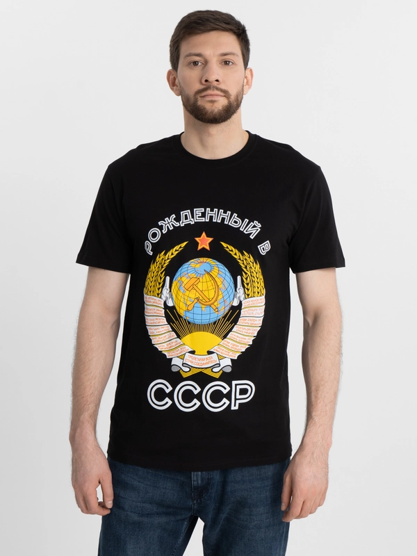 Футболка мужская светящаяся в темноте СССР
