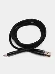 Черный кабель USB / Type-C для быстрой зарядкой