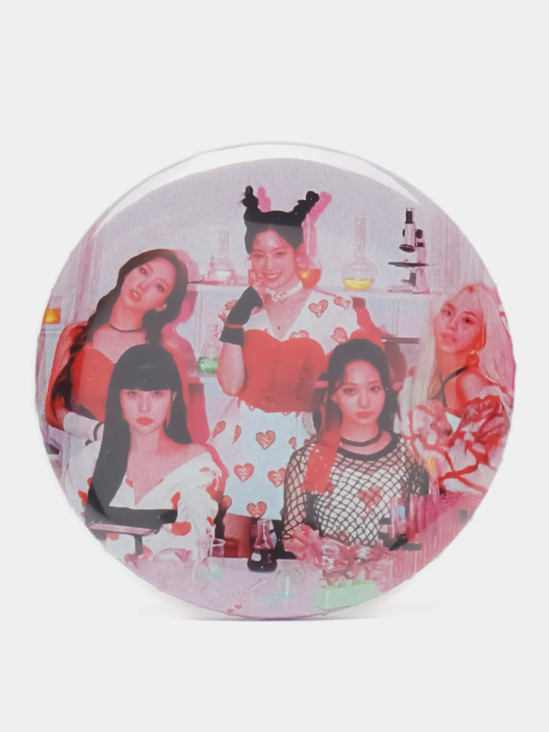 Красный значок Твайс Twice, Kpop, Кпоп, значок на рюкзак, металлический значок, значок на сумку