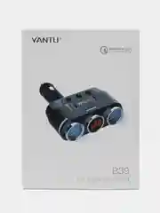 Разветвитель прикуривателя на 2 розетки 2 USB 3A