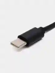 Черный переходник Type-C HUB. Адаптер на 4 порта USB 2.0 HUB KY 163. Концентратор универсальный