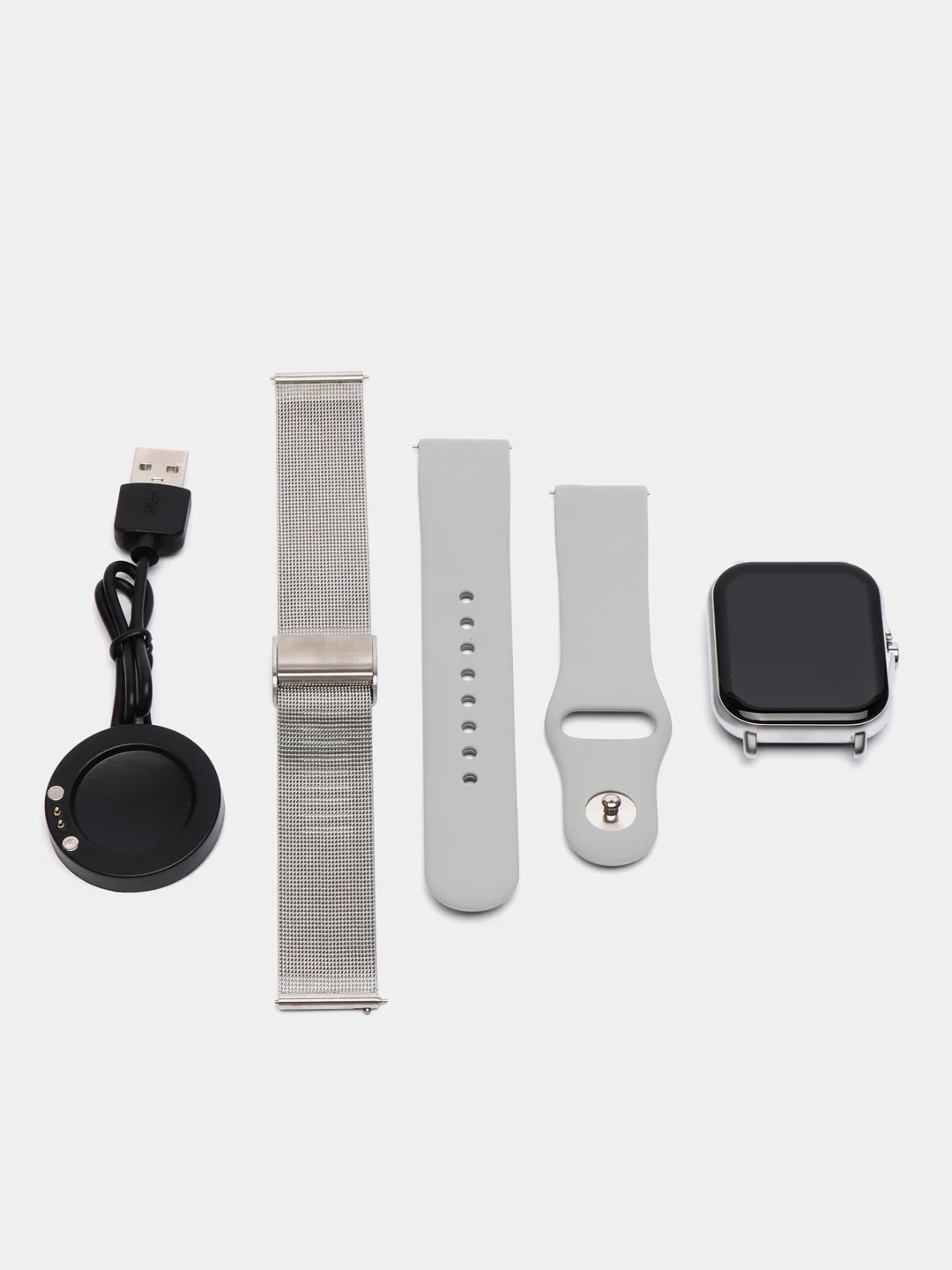 Серебряный умные смарт часы/Smart Watch Y-13 Series 8/Серия 8/Фитнес браслет/дополнительный ремешок