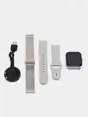 Серебряный умные смарт часы/Smart Watch Y-13 Series 8/Серия 8/Фитнес браслет/дополнительный ремешок