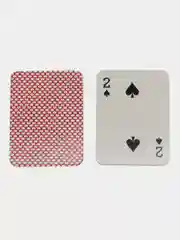 Красный игральные мини карты дорожные, сувенир 1,5х1 см и 3,2х4,2 см