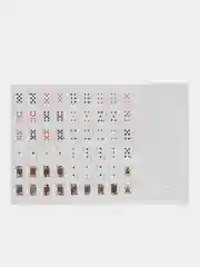 Синий игральные мини карты дорожные, сувенир 1,5х1 см и 3,2х4,2 см