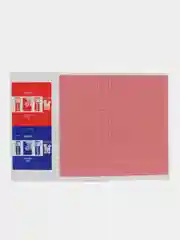 Красный игральные мини карты дорожные, сувенир 1,5х1 см и 3,2х4,2 см