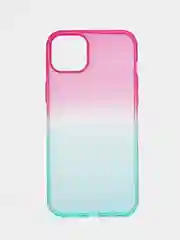 Пудровый чехол для iPhone (Айфон) 7, 8, SE, XR, XS, 11, 12, 13, 14, 15, mini, Pro, Plus, Max прозрачный с градиентом