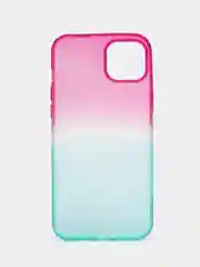 Лавандовый чехол для iPhone (Айфон) 7, 8, SE, XR, XS, 11, 12, 13, 14, 15, mini, Pro, Plus, Max прозрачный с градиентом