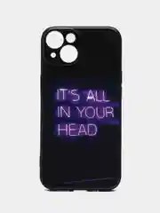Серый чехол для iPhone 15/14/13/12/11/Pro/Max/Mini/Plus/Xr/Xs/X/7+/8/SE, с принтом