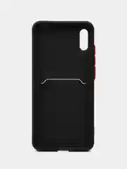 Черный чехол для Honor 8A / 8A Prime / Huawei Y6 2019 / У6 Prime / Y6s, с карманом для карт