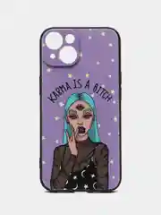 Пурпурный чехол для iPhone 15/14/13/12/11/Pro/Max/Mini/Plus/Xr/Xs/X/7+/8/SE, с принтом
