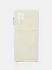 Белый чехол Samsung Galaxy A22 4G/M32 4G/M22 4g/F22, с карманом для карт