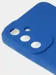 Синий чехол для Samsung A55 книжка из кожи, накладка (бампер)