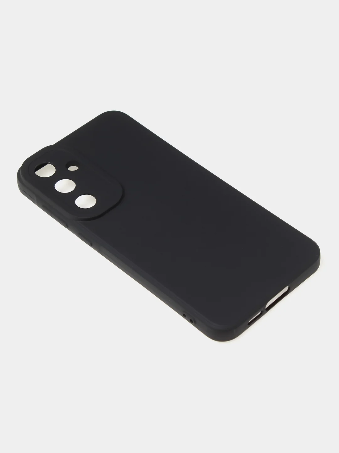 Черный чехол для Samsung A55 книжка из кожи, накладка (бампер)