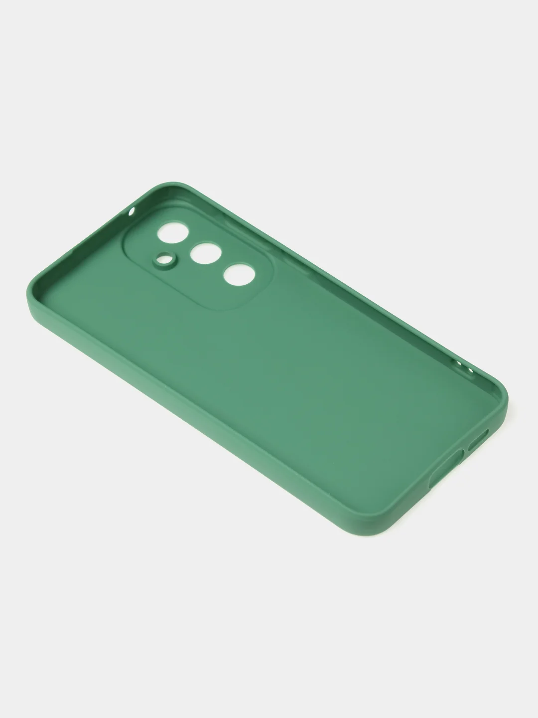 Зеленый чехол для Samsung A55 книжка из кожи, накладка (бампер)