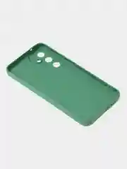 Зеленый чехол для Samsung A55 книжка из кожи, накладка (бампер)
