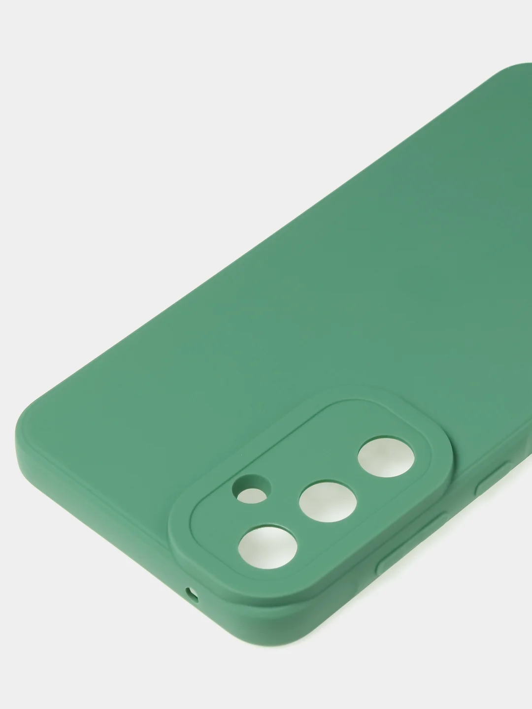 Зеленый чехол для Samsung A55 книжка из кожи, накладка (бампер)