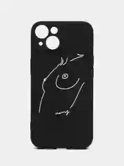 Бежевый меланж силиконовый чехол для iPhone 15 14 13 12 11 Pro Max Mini Plus XR XS X 7 8+ SE2 с принтом