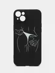 Темно-синий силиконовый чехол для iPhone 15 14 13 12 11 Pro Max Mini Plus XR XS X 7 8+ SE2 с принтом