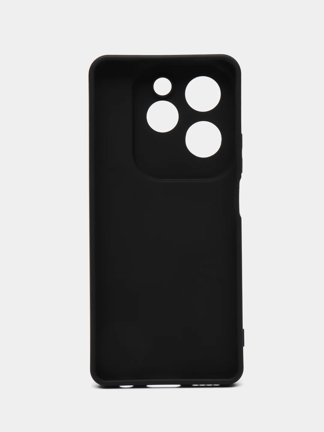 Черный силиконовый чехол Infinix Hot 40 (Инфиникс Хот 40) с защитой камер