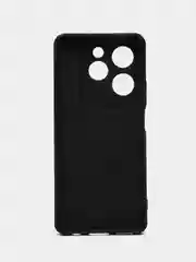 Черный силиконовый чехол Infinix Hot 40 (Инфиникс Хот 40) с защитой камер