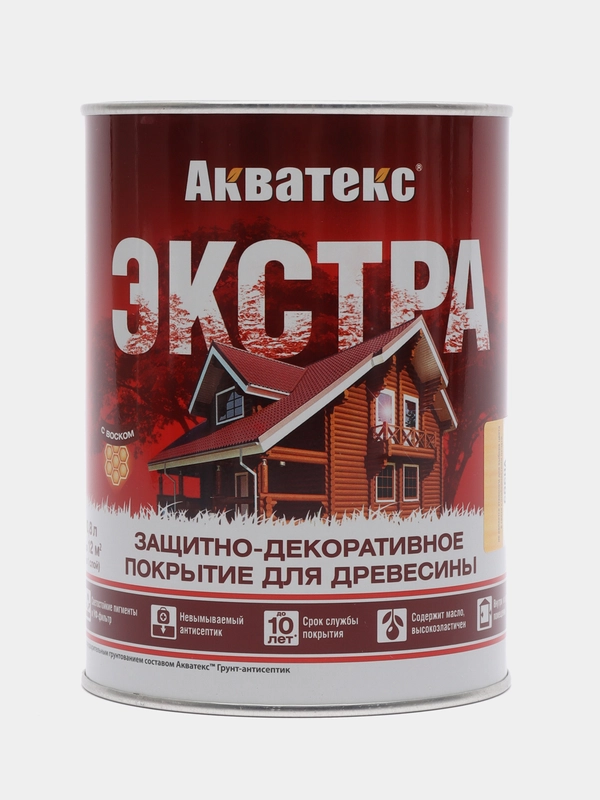 Акватекс Экстра, пропитка по дереву, цвет Сосна, 0,8 л