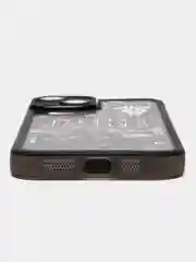 Угольный чехол для айфон (iPhone) 11, 12, 13, 14, 15 Pro Max, 7, 8 Plus, X / XS / XR, силиконовый