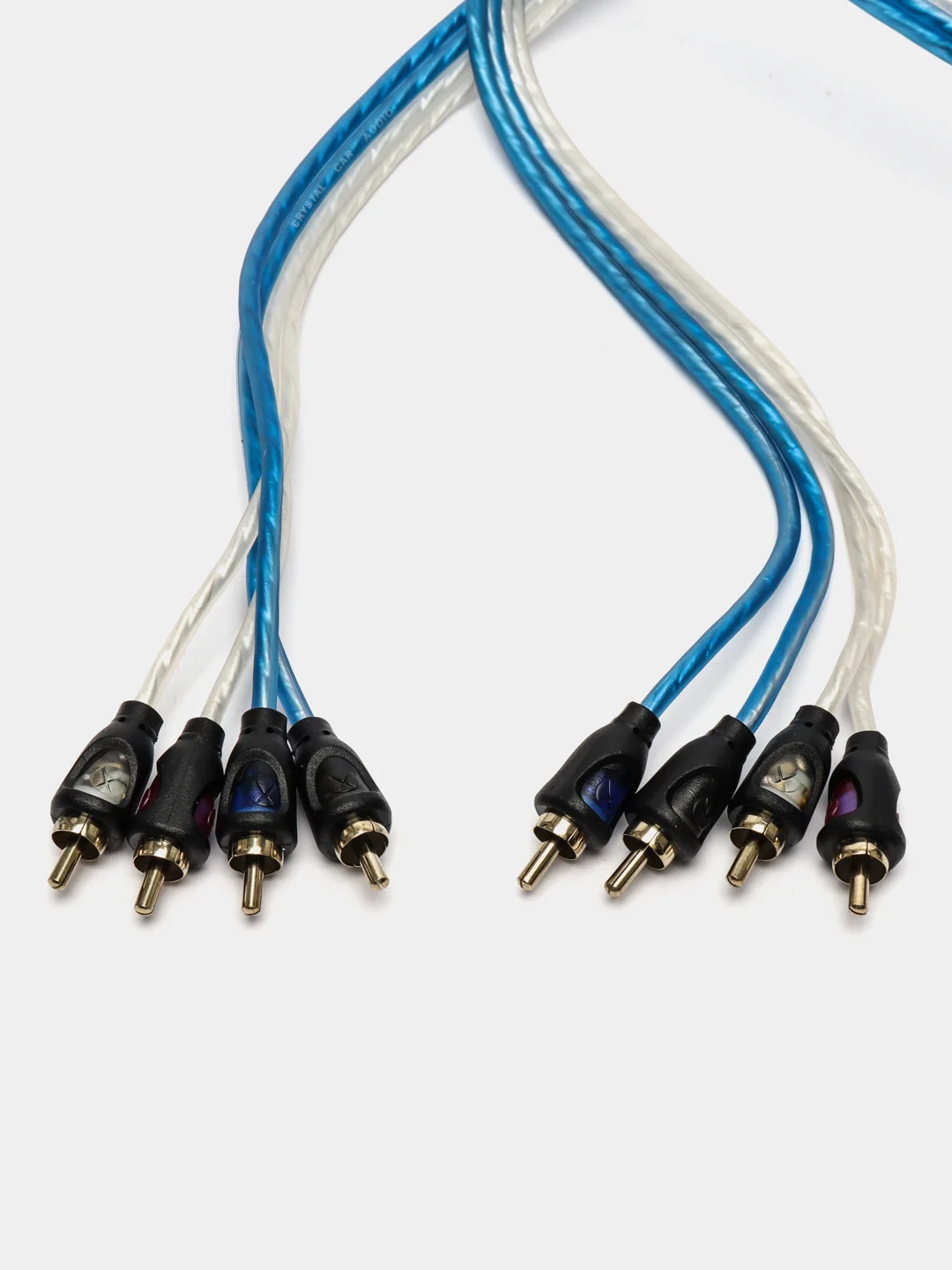 Провода для сабвуфера CrystalCarAudio BASE 4RCA 5 м, межблочные