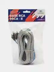 Провода для сабвуфера CrystalCarAudio BASE 4RCA 5 м, межблочные
