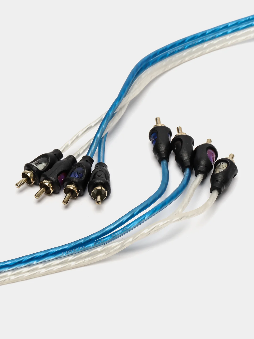 Провода для сабвуфера CrystalCarAudio BASE 4RCA 5 м, межблочные