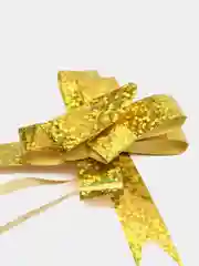 Золотой бант для оформления подарка, микс