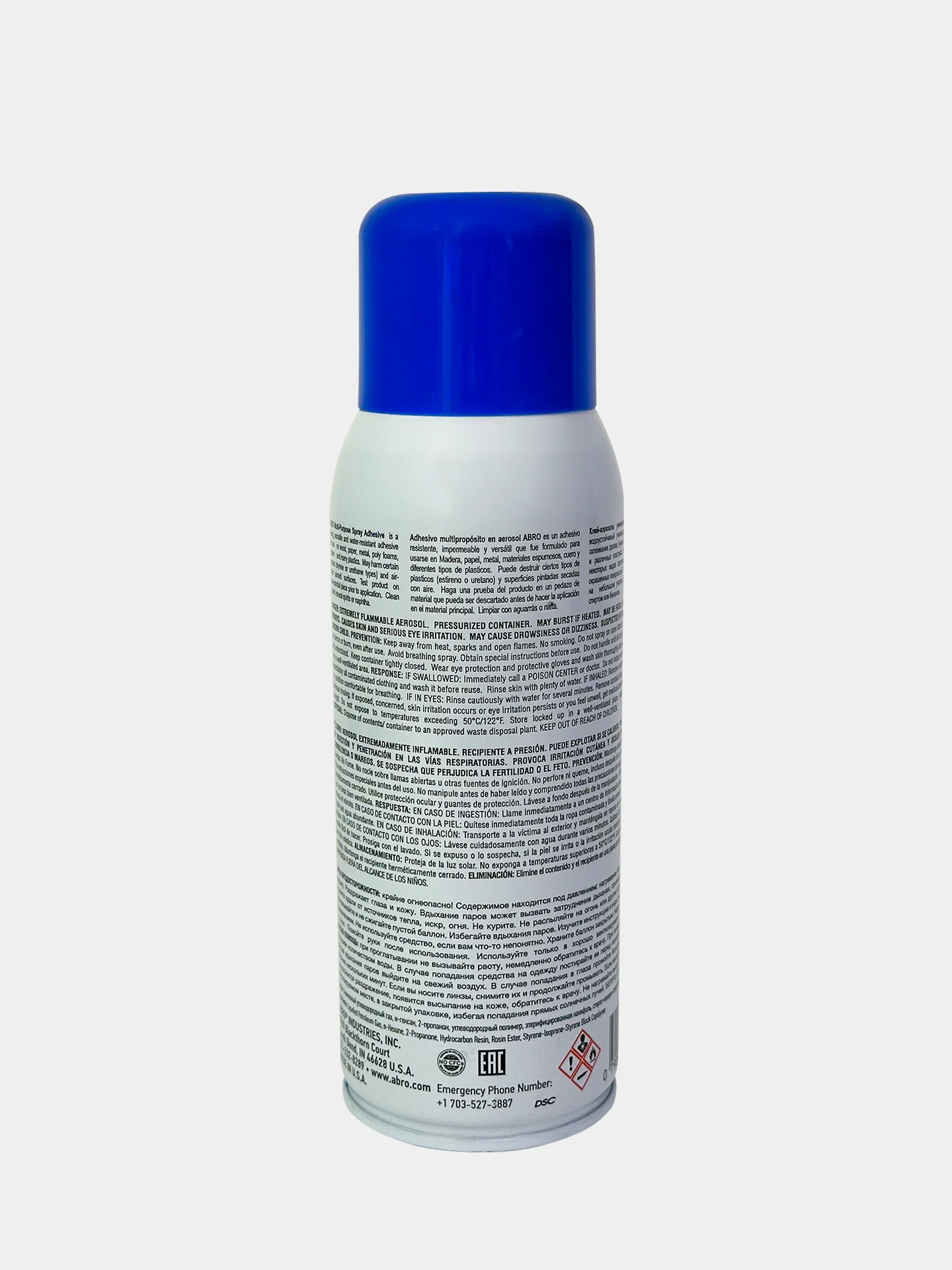 Клей-аэрозоль универсальный Abro Multi-Purpose Spray Adhesive, 326 г