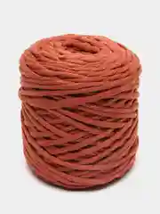 Медный шнур для макраме, 80% хлопок, 100 м/ 4 мм/ Морковный/ Нитки для плетения панно