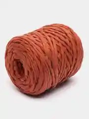 Медный шнур для макраме, 80% хлопок, 100 м/ 4 мм/ Морковный/ Нитки для плетения панно