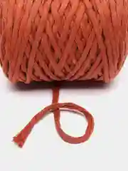 Медный шнур для макраме, 80% хлопок, 100 м/ 4 мм/ Морковный/ Нитки для плетения панно