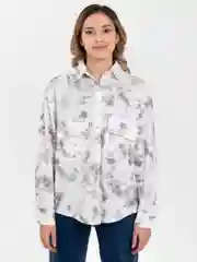 Белый рубашка женская, вельвет