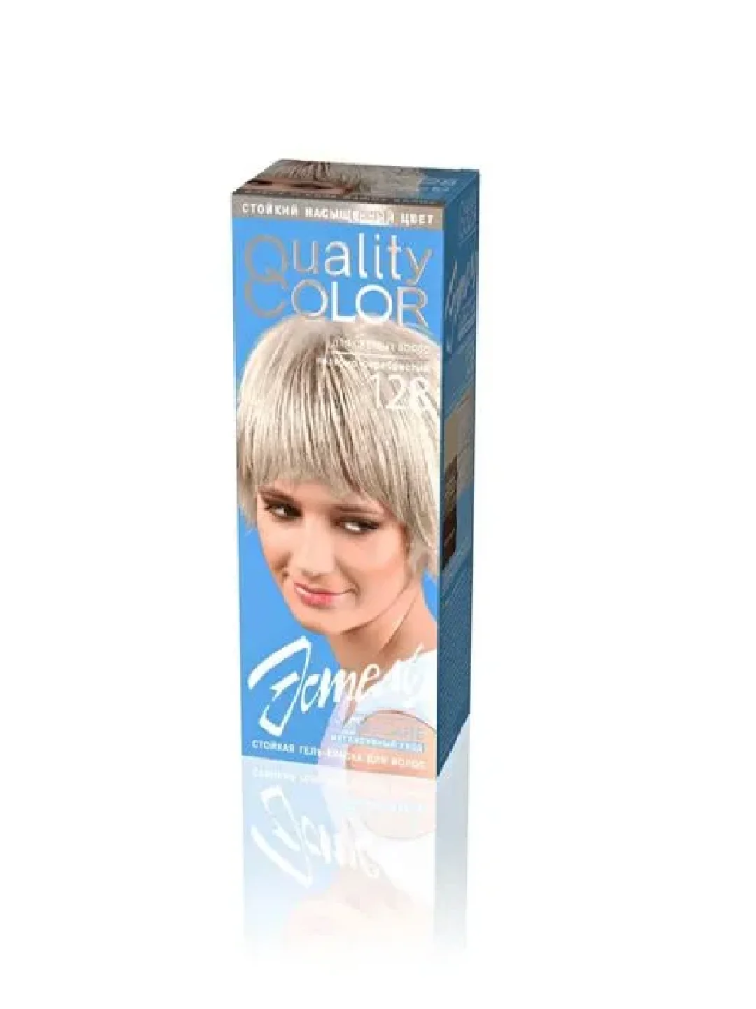 Стойкая гель-краска для волос ESTEL Quality Color 128 Полярно-серебристый