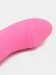 Вибратор со стимуляцией точки G, 17,2 х 4,1 х 3,2 см, розовый