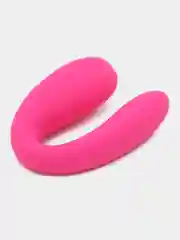 Вибратор для пар, с вибропулей, силикон, розовый