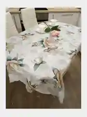 Молочный скатерть клеенка на стол на тканевой основе