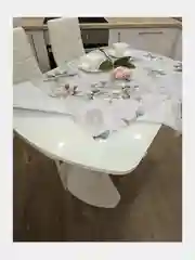 Молочный скатерть клеенка на стол на тканевой основе