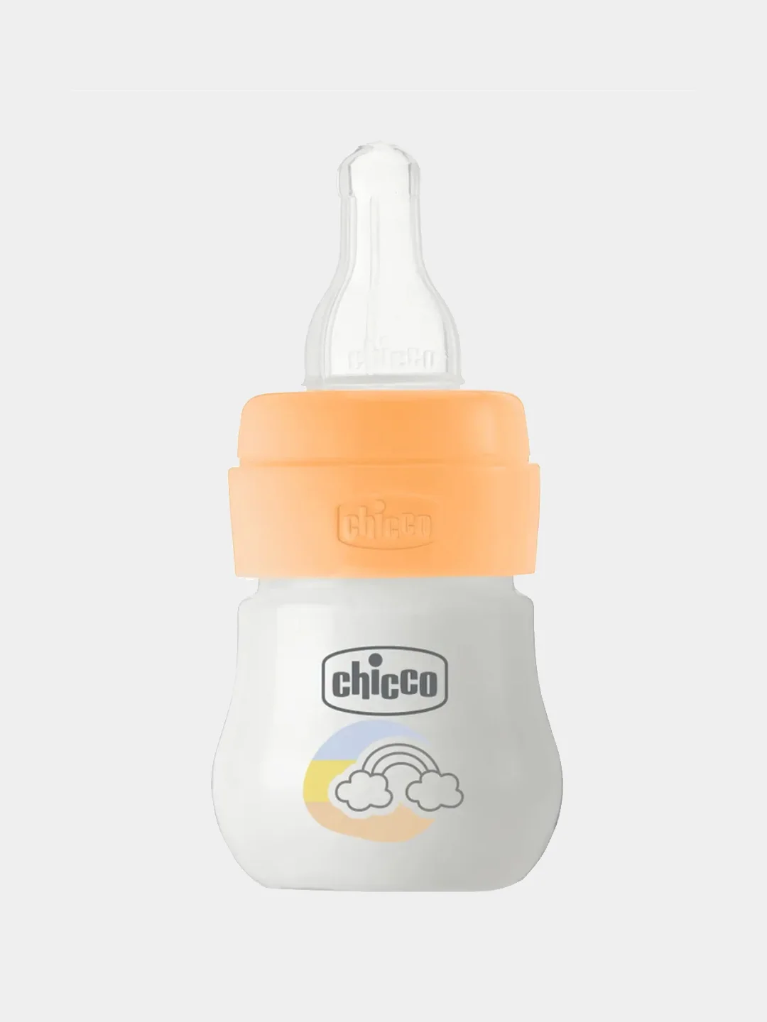Бутылочка CHICCO MICRO ORANGE 0мес.+,сил.соска медл.поток,PP, 60мл