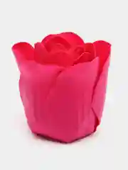 Фуксия мыльные розы в подарочной шкатулке/ Подарочный набор/Мыльные цветы в упаковке "Сердце"