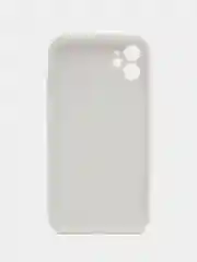 Белый силиконовый чехол для iPhone 11, со стеклянной панелью и защитой для камеры