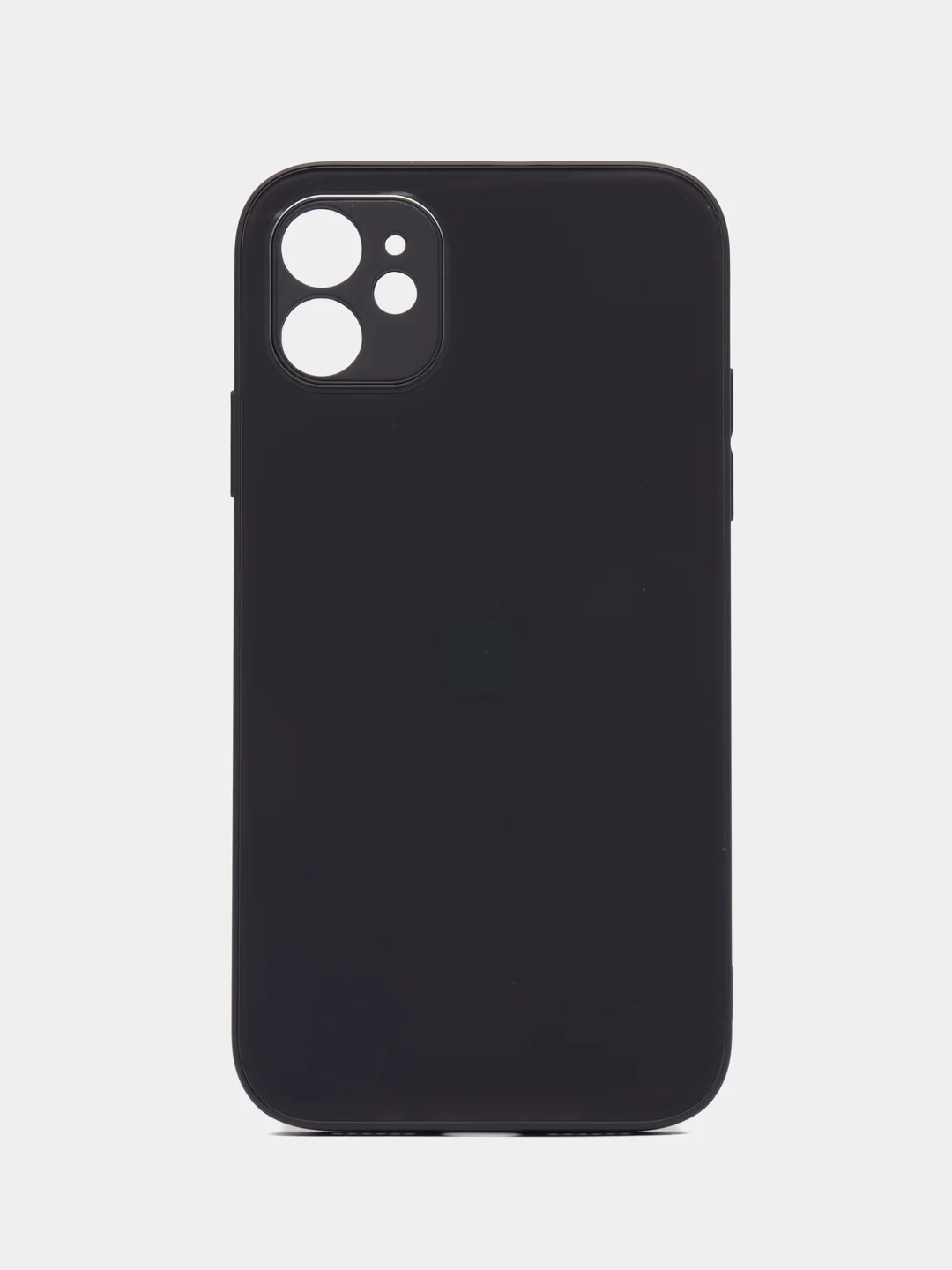 Индиго силиконовый чехол для iPhone 11, со стеклянной панелью и защитой для камеры