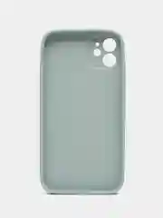 Ледяной силиконовый чехол для iPhone 11, со стеклянной панелью и защитой для камеры