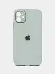 Ледяной силиконовый чехол для iPhone 11, со стеклянной панелью и защитой для камеры
