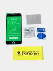 Черный защитная пленка на экран iPhone 6/6 +/ 7/ 7 Plus/ 8 керамическая на дисплей черная и белая
